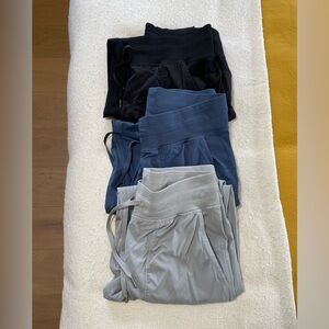 Lot of 3 size 8/10 lululemon dance studio joggers and ankle pant